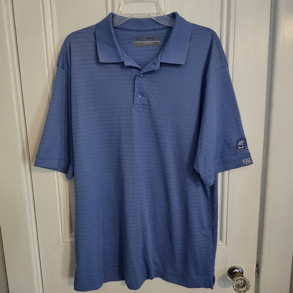 Cutter & Buck Men's Large CB Dry Tec Polo Golf Shirt Pima Cotton Blend